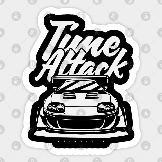 Time attack Sticker by Markaryan